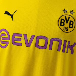Camiseta Borussia Dortmund 1920 Retro Local - detalle dobladillo