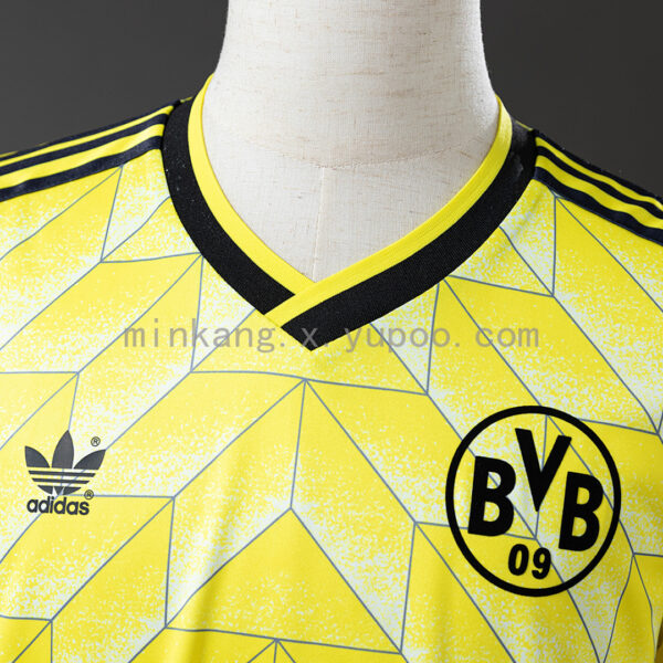 Camiseta Borussia Dortmund 1988 Retro Local - detalle tejido