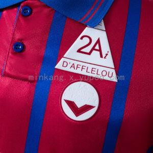 Camiseta Girondins de Bordeaux 1990/91 Retro Local - detalle textura tela