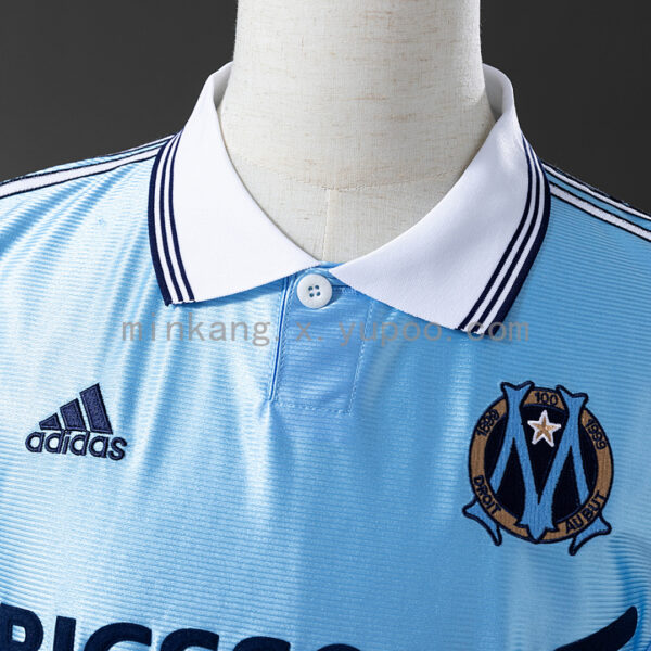 Camiseta Olympique de Marseille 1999 Retro Local - vista frontal