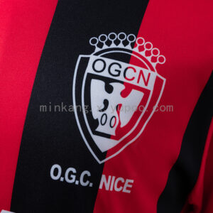 Camiseta OGC Nice 2016/17 Local Manga Larga - detalle escudo