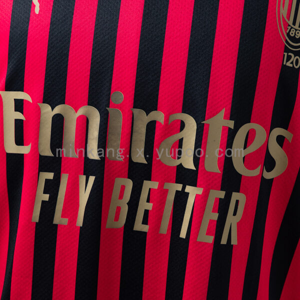 Camiseta AC Milan 2019/20 Local Aniversario - detalle manga