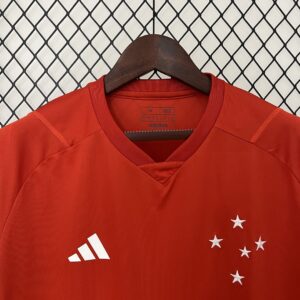 Camiseta Cruzeiro 2024 Entrenamiento — detalle cuello