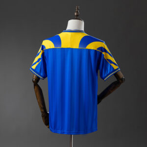 Camiseta 1. FC Köln 1988/89 Retro Local - textura de las franjas verticales azules