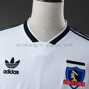 Camiseta Colo Colo 1991 Retro Local Manga Larga - detalle puños