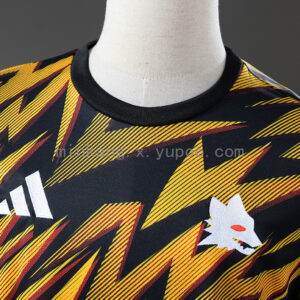 Camiseta AS Roma 2023/24 Pre-Partido - detalle cuello y hombro