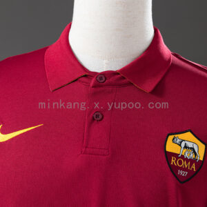 Camiseta AS Roma 1927 Retro Local - detalle tejido