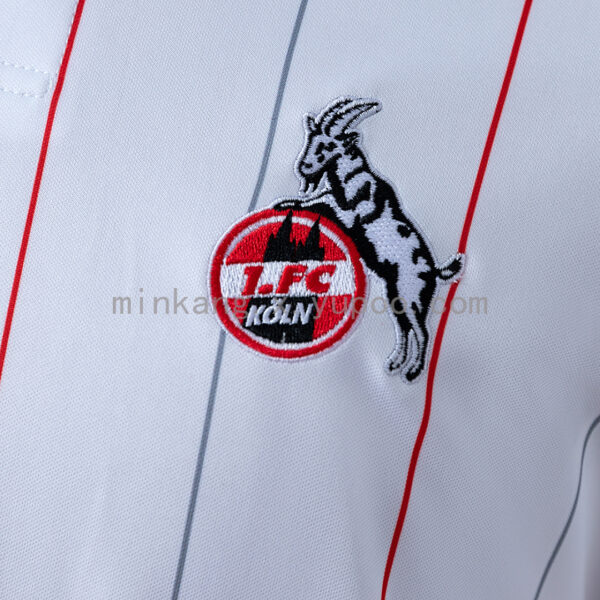 Camiseta 1. FC Köln 2023/24 Local - detalle franjas y tela