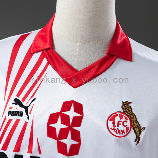 Camiseta 1. FC Köln 1999/00 Retro Local - detalle cuello