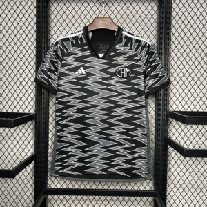 Camiseta Atlético Mineiro 2024/25 Tercera — detalle hombro y franjas Adidas