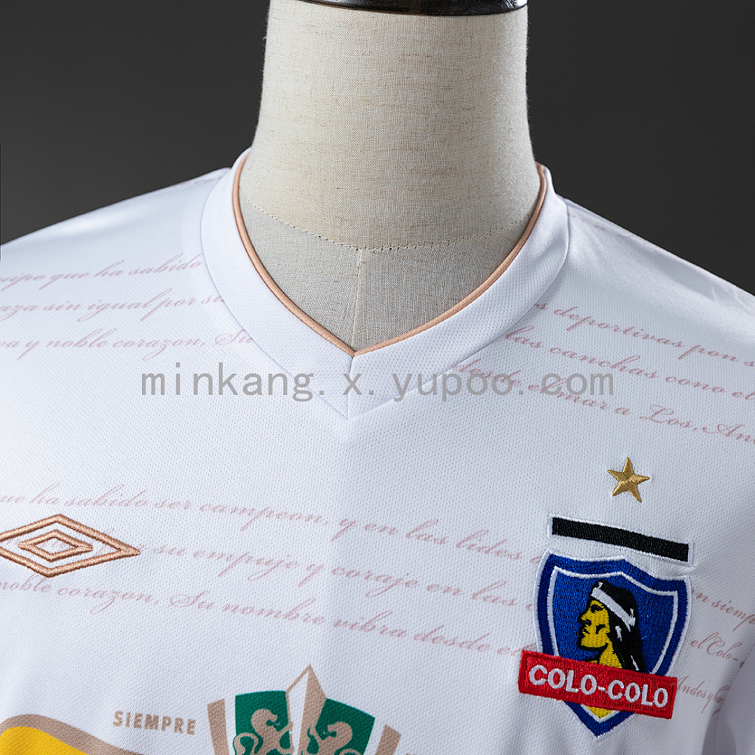Camiseta Colo Colo 2011 Retro Local - detalle del escudo y estrella