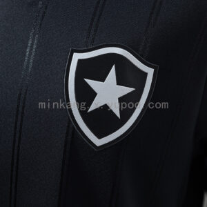 Camiseta Botafogo 2000 Retro Local Manga Larga — detalle tela y franjas