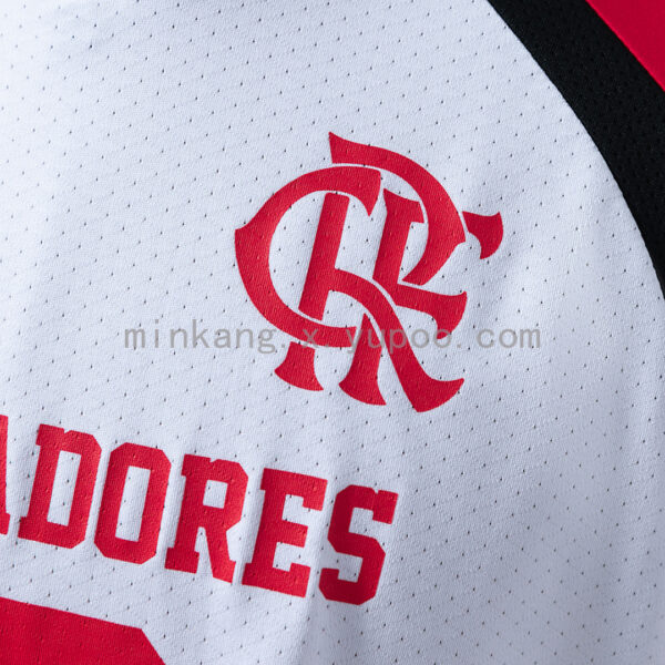 Camiseta Flamengo 2024/25 Local Imperadores — detalle hombro y manga raglán