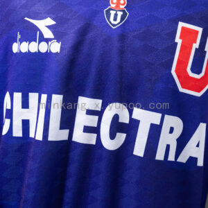 Camiseta Universidad de Chile 1990 Retro Local Manga Larga - manga izquierda