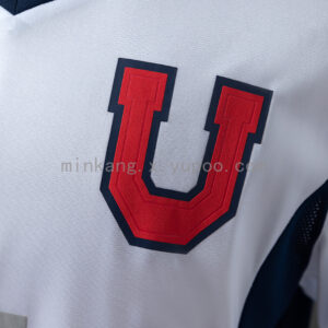 Camiseta Universidad de Chile 2003 Retro Visita - detalle manga y franjas