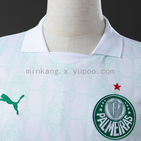 Camiseta Palmeiras 2023/24 Local Mujer — detalle del patrón de tejido en el cuerpo