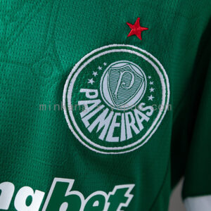 Camiseta Palmeiras 2023 Local Niño — detalle manga