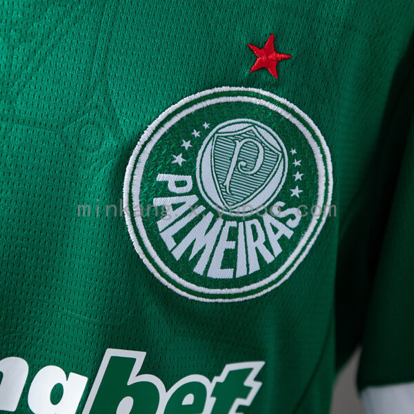 Camiseta Palmeiras 2023 Local Niño — detalle manga