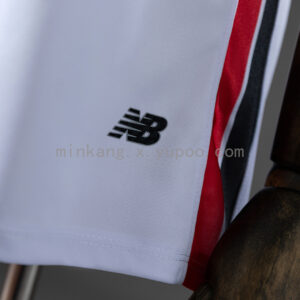 Camiseta Sao Paulo 2024/25 Local Mujer — detalle estrellas de campeón