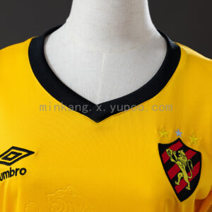 Camiseta Sport Recife 2024/25 Visita Mujer — detalle manga y textura