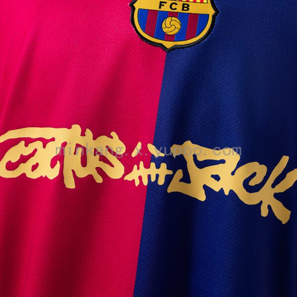 Camiseta FC Barcelona 2014/15 Local — detalle color granate