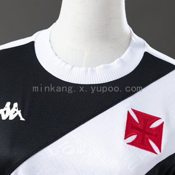 Camiseta Vasco da Gama 2024 Local Mujer — detalle franja diagonal