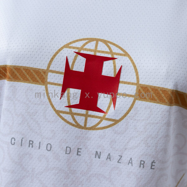 Camiseta Vasco da Gama 2024/25 Local Mujer — detalle cuello