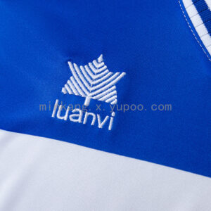 Camiseta Deportivo Alavés 2000/01 Retro Local — detalle de tela y costuras