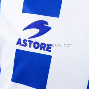 Camiseta Deportivo Alavés 2000/01 Retro Local — detalle franjas blanquiazules