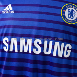 Camiseta Chelsea 2013/14 Retro Visita - cuello redondo y costuras