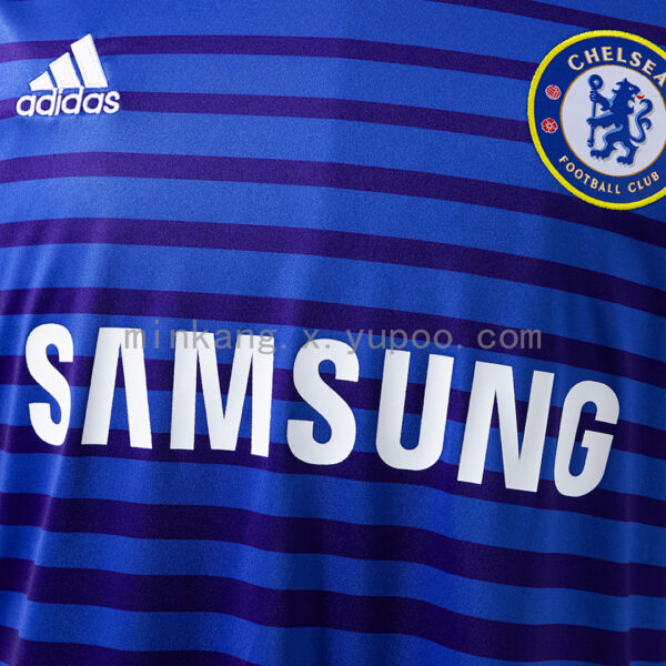 Camiseta Chelsea 2013/14 Retro Visita - cuello redondo y costuras