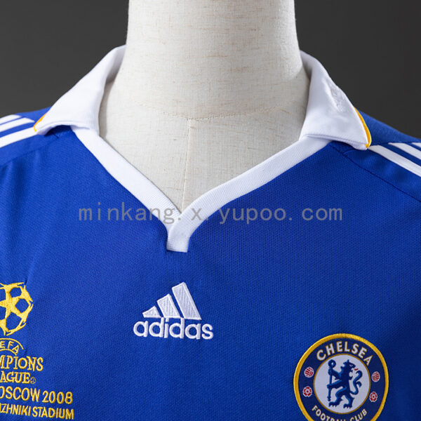 Camiseta Chelsea 2008 Retro Local - detalle dobladillo inferior