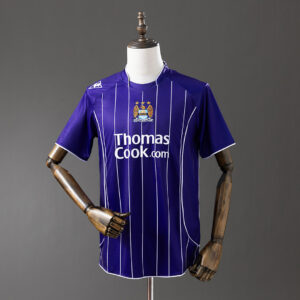 Camiseta Manchester City 2008/09 Retro Visita - vista frontal