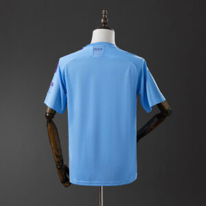 Camiseta Manchester City 2019/20 Retro Local - detalle textura de tela