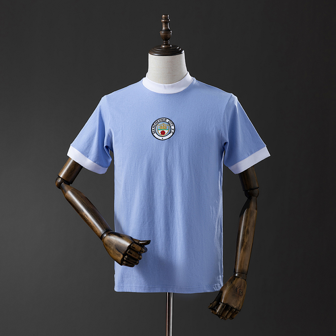 Camiseta Manchester City 1972 Retro Local - vista frontal