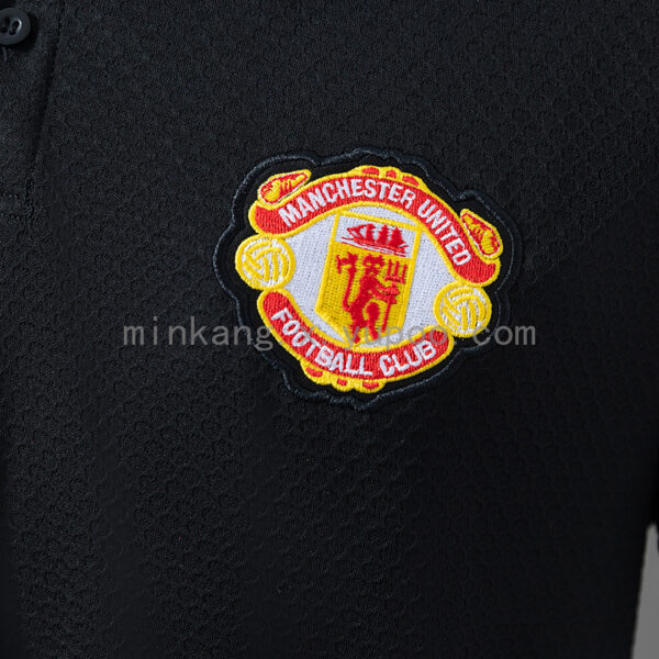 Camiseta Manchester United 1988 Retro Polo - detalle textura de la tela