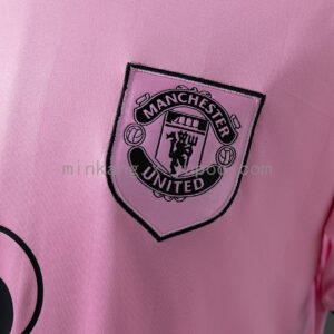 Camiseta Manchester United 1989 Retro Arquero Visita - detalle del escudo del club
