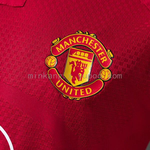 Camiseta Manchester United 2023/24 Local Versión Jugador - detalle hombro con franjas