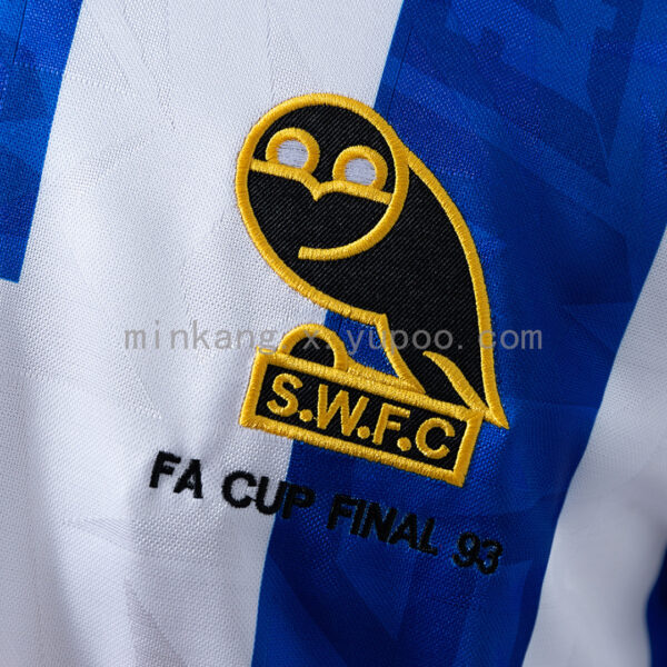 Camiseta Sheffield Wednesday 1993 Retro Local - detalle