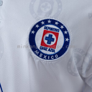 Camiseta Cruz Azul 1998 Local Manga Larga - detalle emblema manga