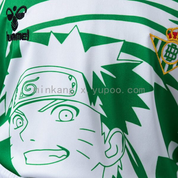 Camiseta Real Betis Temática Naruto Niño - detalle short blanco