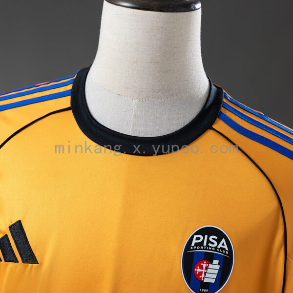 Camiseta Pisa 2024/25 Visita - detalle cuello y costuras