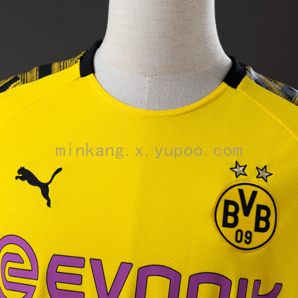 Camiseta Borussia Dortmund 1920 Retro Local - detalle lateral
