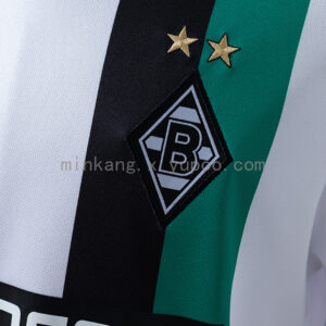 Camiseta Borussia Mönchengladbach 1992/93 Local - vista lateral con franjas decorativas