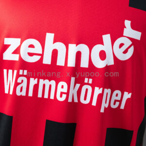 Camiseta SC Freiburg 1997/98 Retro Local - vista frontal con sponsors zehnde y Wärmekörper