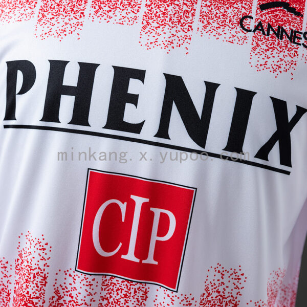 Camiseta AS Cannes 1991 Retro Local Manga Larga - vista frontal