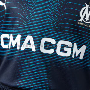 Camiseta Olympique de Marseille 2024/25 Visita - detalle del color azul marino