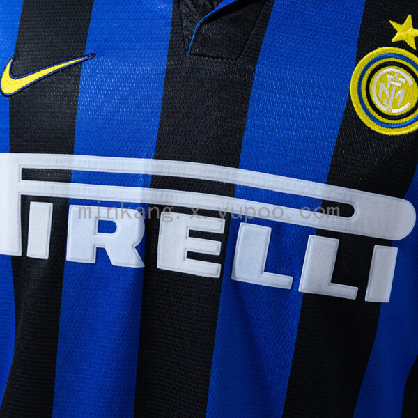 Camiseta Inter Milan 1998 Retro Local Manga Larga - detalle