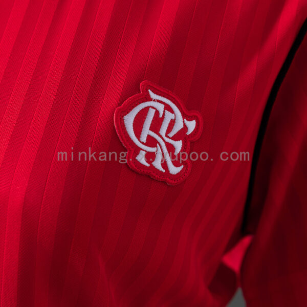 Camiseta Flamengo 1981 Retro Local — detalle tejido y textura