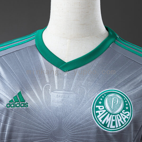 Camiseta Palmeiras 2015/16 Visita — detalle franjas de manga